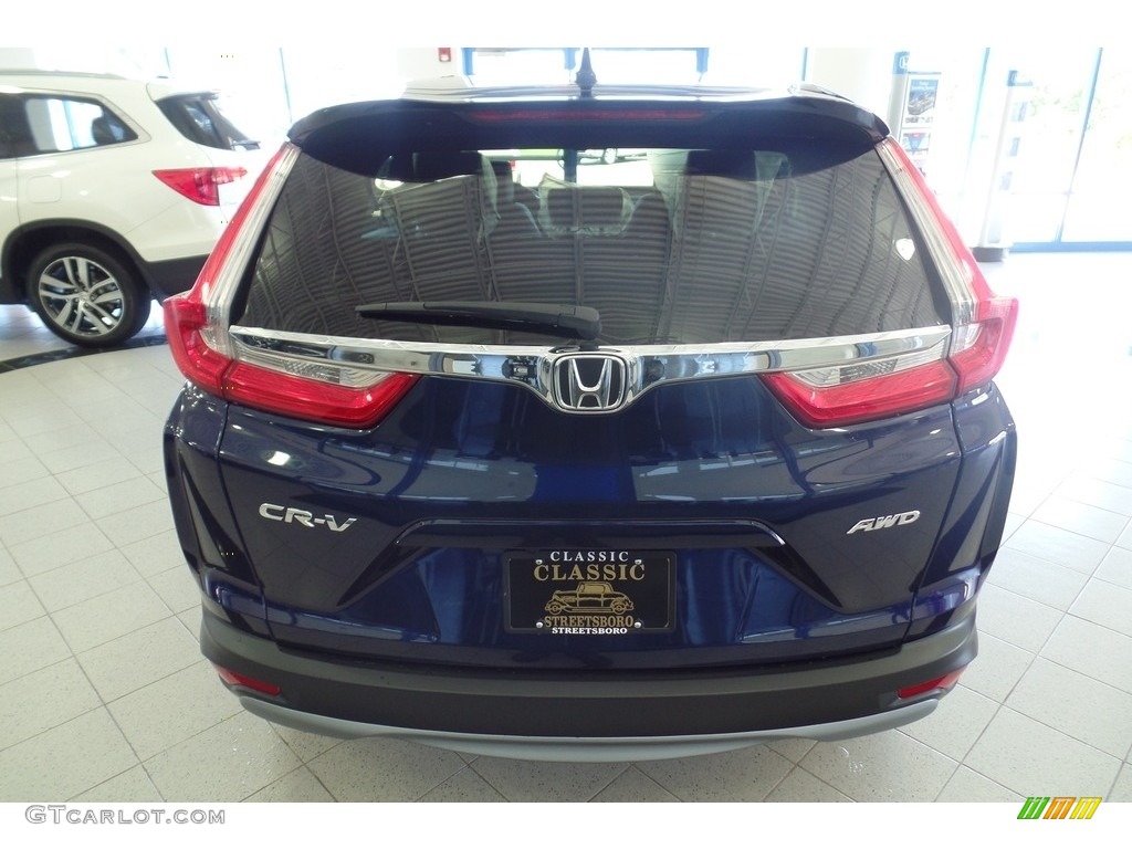 2018 CR-V EX-L AWD - Obsidian Blue Pearl / Gray photo #4