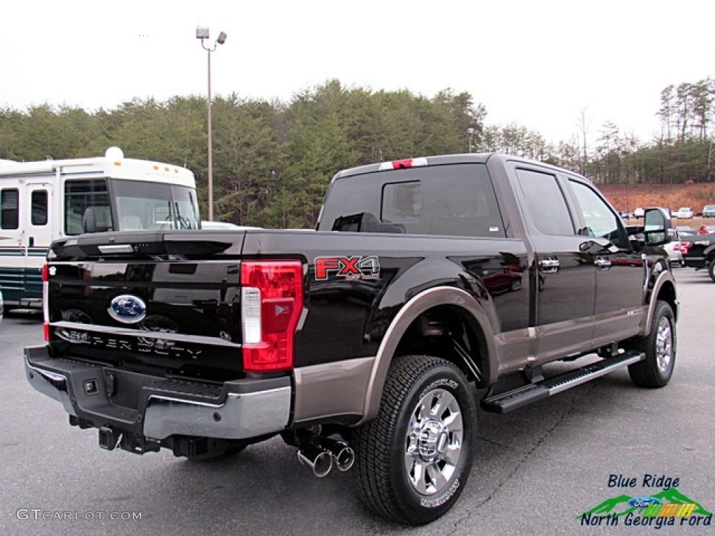 2018 F250 Super Duty Lariat Crew Cab 4x4 - Magma Red / Camel photo #5