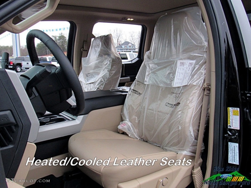 2018 F250 Super Duty Lariat Crew Cab 4x4 - Magma Red / Camel photo #10
