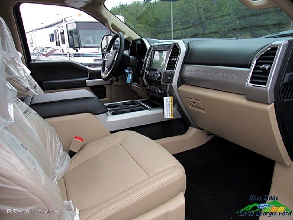 2018 F250 Super Duty Lariat Crew Cab 4x4 - Magma Red / Camel photo #11