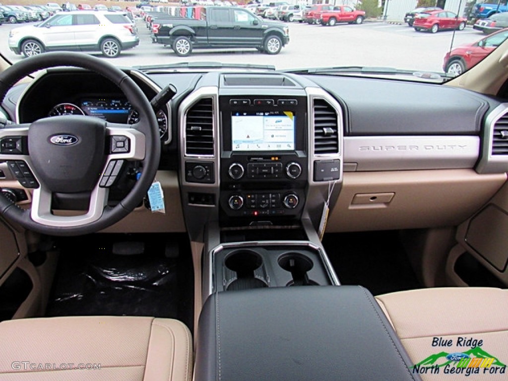 2018 F250 Super Duty Lariat Crew Cab 4x4 - Magma Red / Camel photo #15