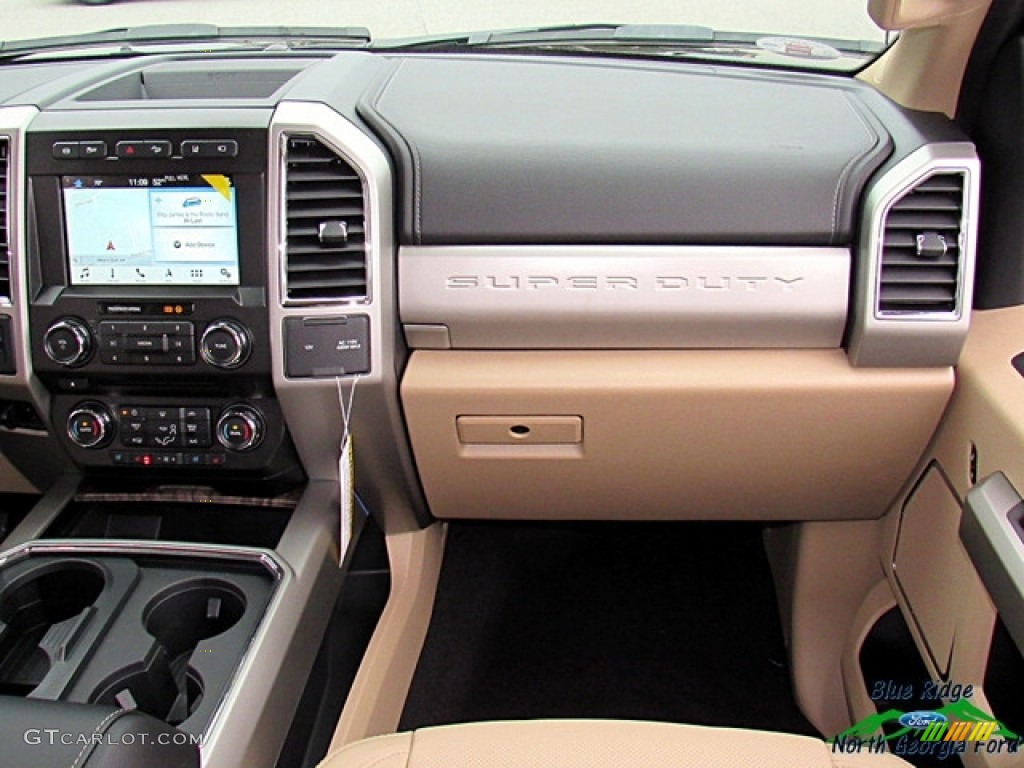 2018 F250 Super Duty Lariat Crew Cab 4x4 - Magma Red / Camel photo #16