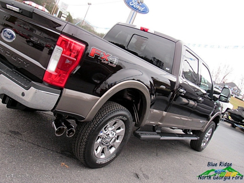 2018 F250 Super Duty Lariat Crew Cab 4x4 - Magma Red / Camel photo #36