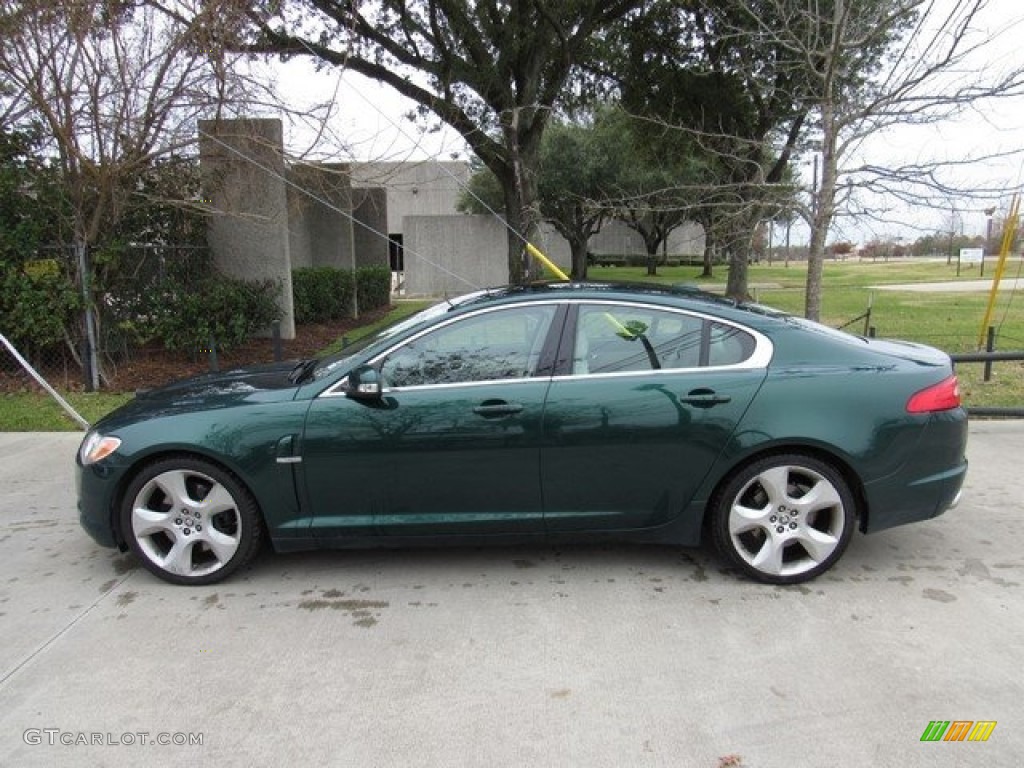Emerald Fire Metallic 2009 Jaguar XF Supercharged Exterior Photo #124593885