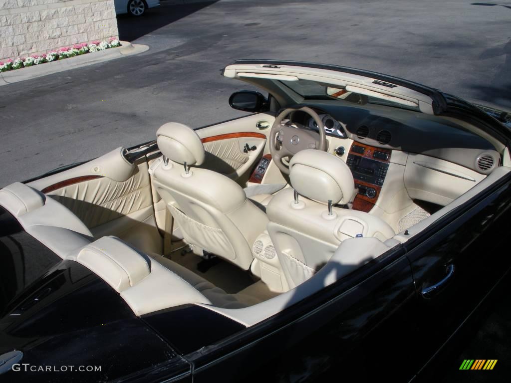 2006 CLK 500 Cabriolet - Black / Stone photo #11