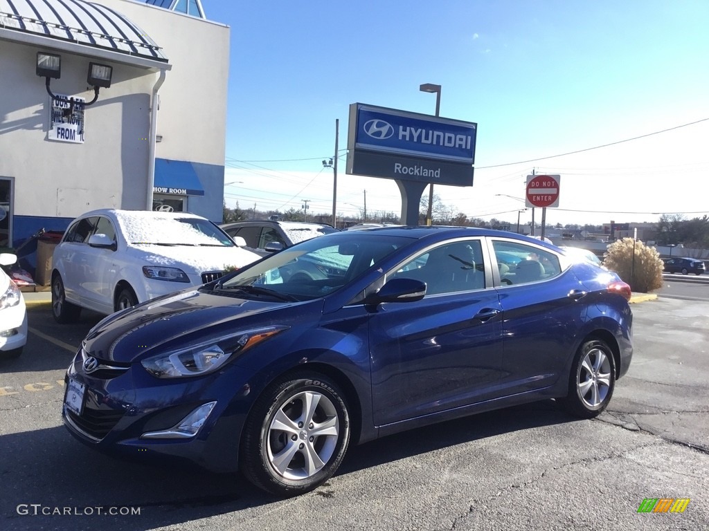 Blue Hyundai Elantra