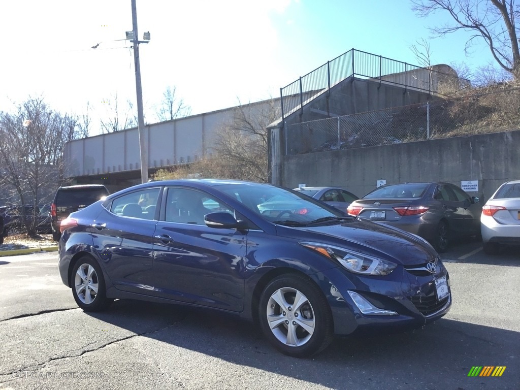 2016 Elantra Value Edition - Blue / Beige photo #3