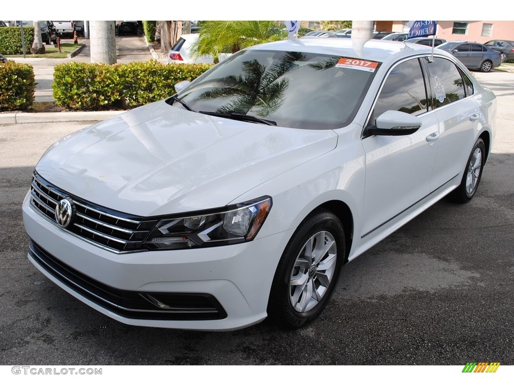 Pure White 2017 Volkswagen Passat S Sedan Exterior Photo #124600734
