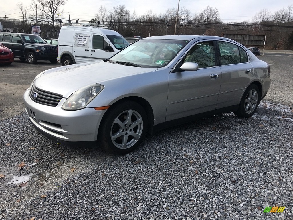 2004 G 35 x Sedan - Brilliant Silver Metallic / Graphite photo #8