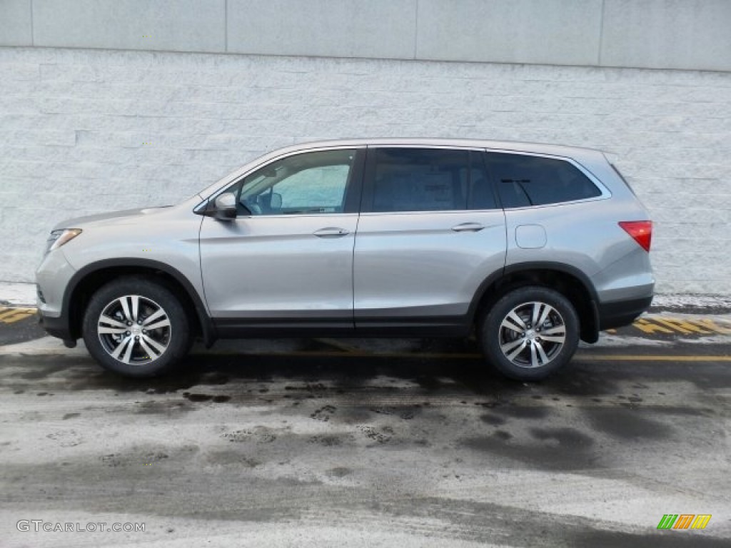 Lunar Silver Metallic 2017 Honda Pilot EX-L AWD w/Navigation Exterior Photo #124608382