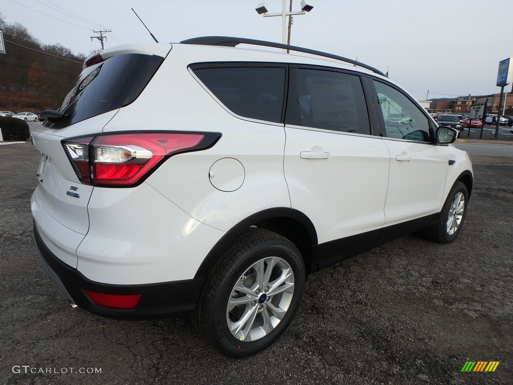 2018 Escape SE 4WD - Oxford White / Charcoal Black photo #2