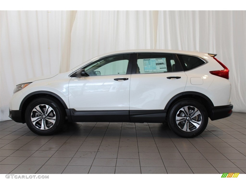 White Diamond Pearl 2018 Honda CR-V LX Exterior Photo #124612354
