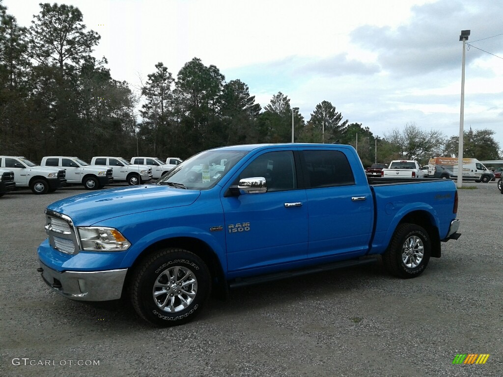 2018 1500 Big Horn Crew Cab 4x4 - Holland Blue / Black/Diesel Gray photo #1