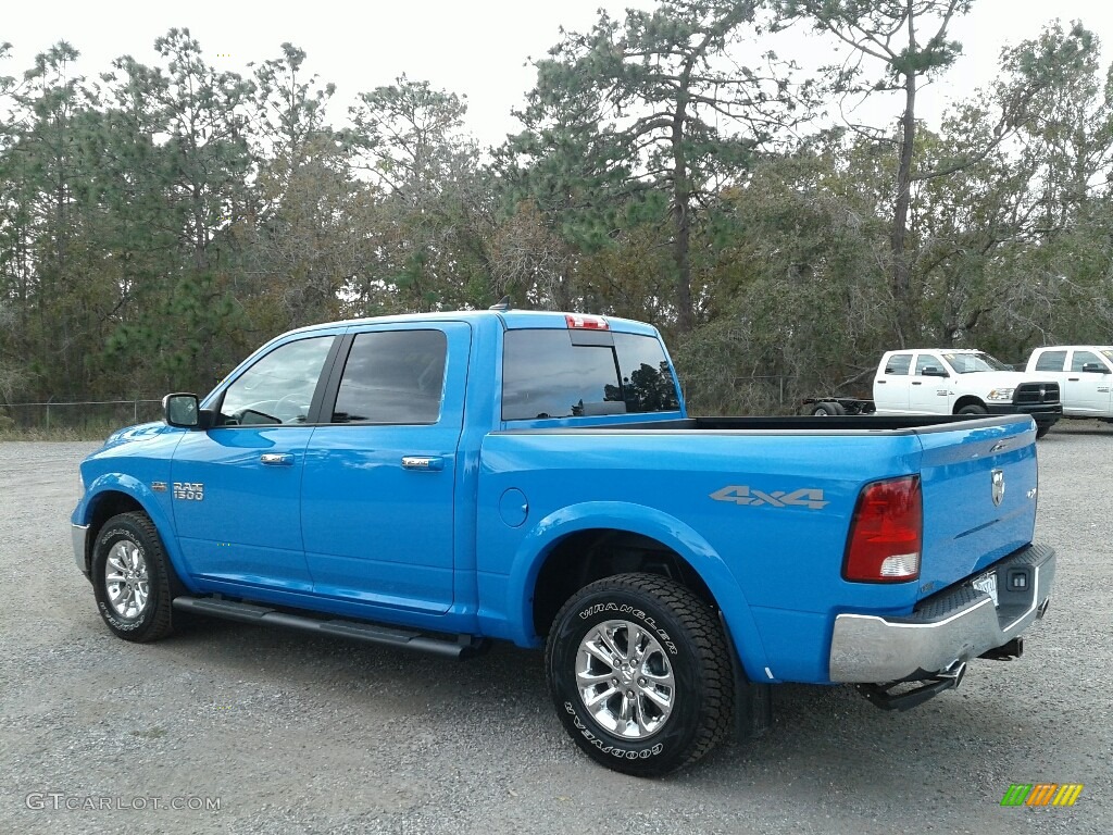 2018 1500 Big Horn Crew Cab 4x4 - Holland Blue / Black/Diesel Gray photo #3