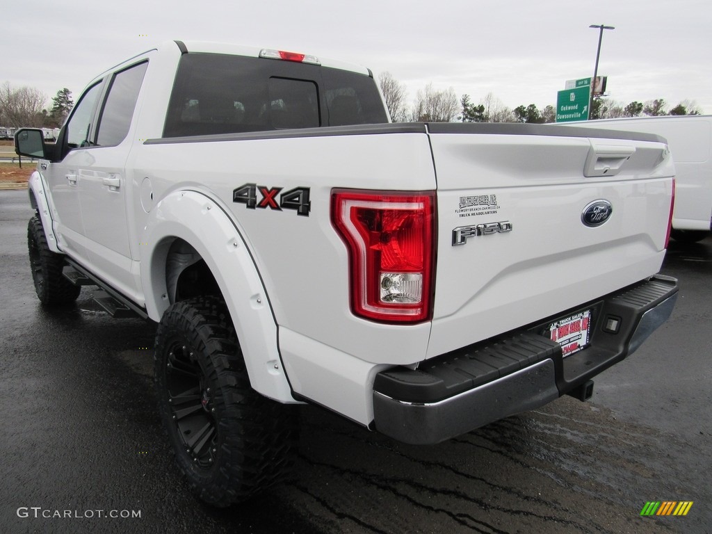 2017 F150 Lariat SuperCrew 4X4 - Oxford White / Light Camel photo #3