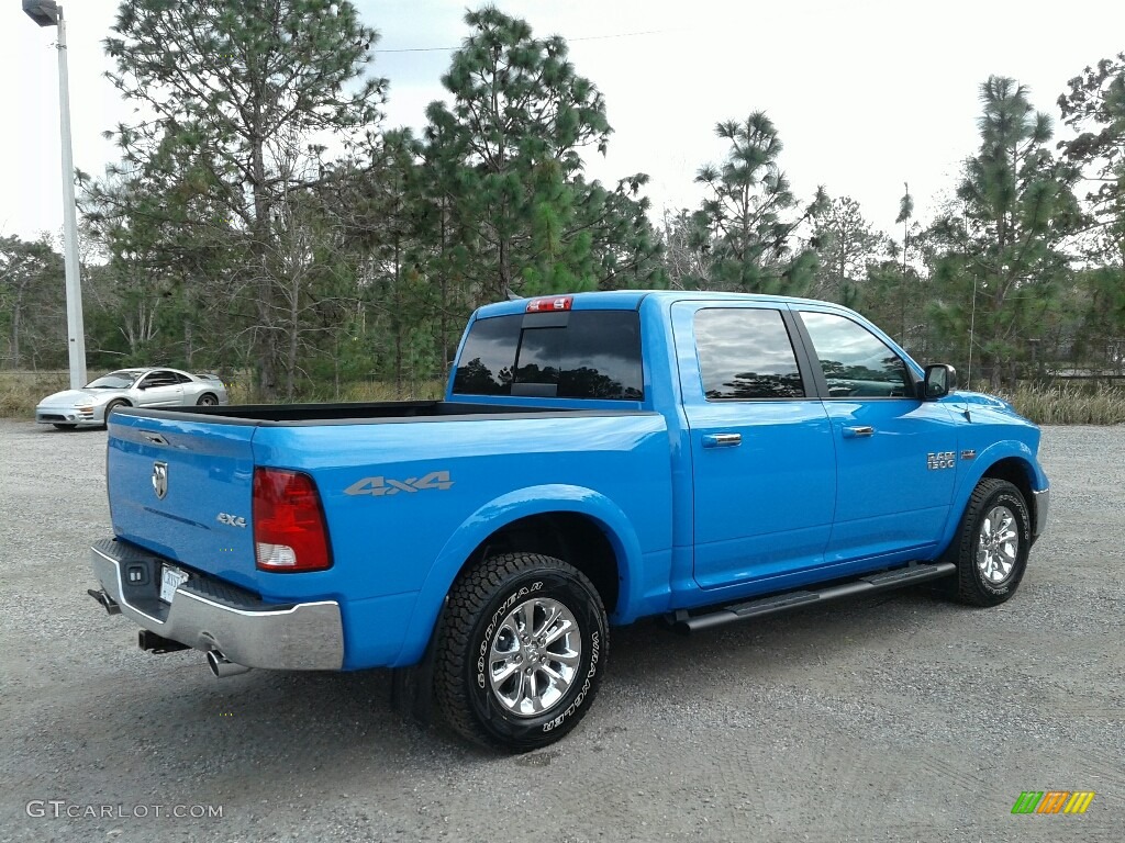 2018 1500 Big Horn Crew Cab 4x4 - Holland Blue / Black/Diesel Gray photo #5