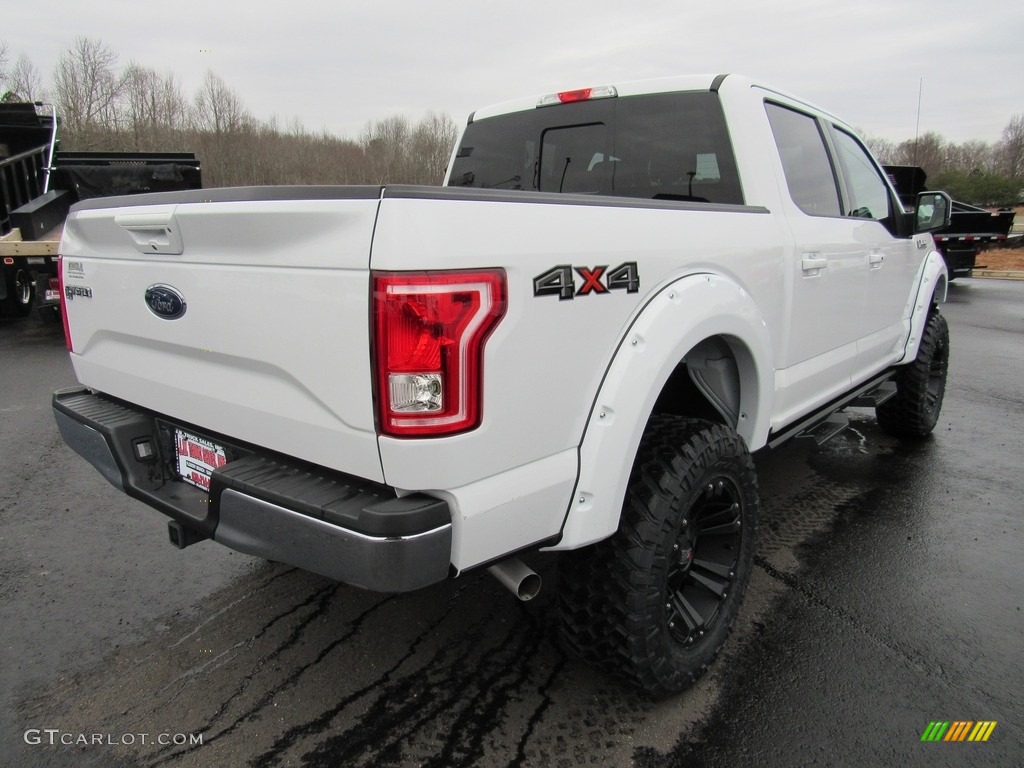 2017 F150 Lariat SuperCrew 4X4 - Oxford White / Light Camel photo #5