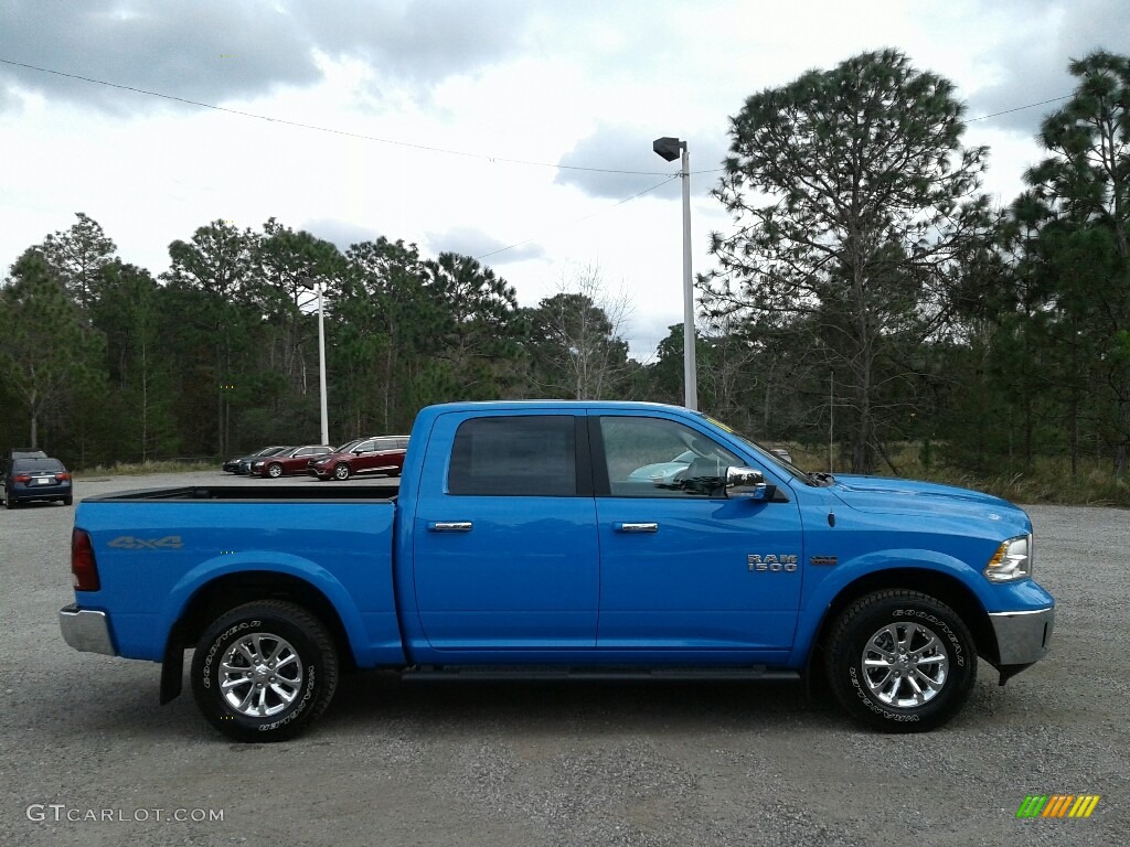 2018 1500 Big Horn Crew Cab 4x4 - Holland Blue / Black/Diesel Gray photo #6