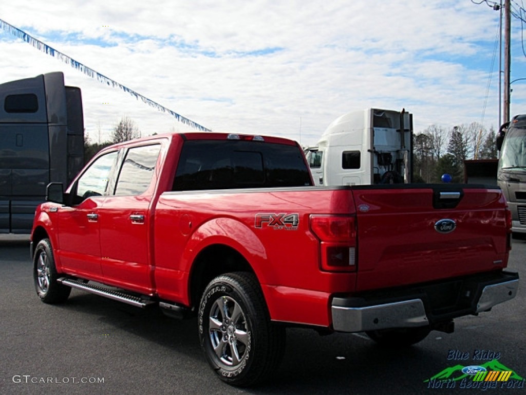 2018 F150 XLT SuperCrew 4x4 - Race Red / Earth Gray photo #3