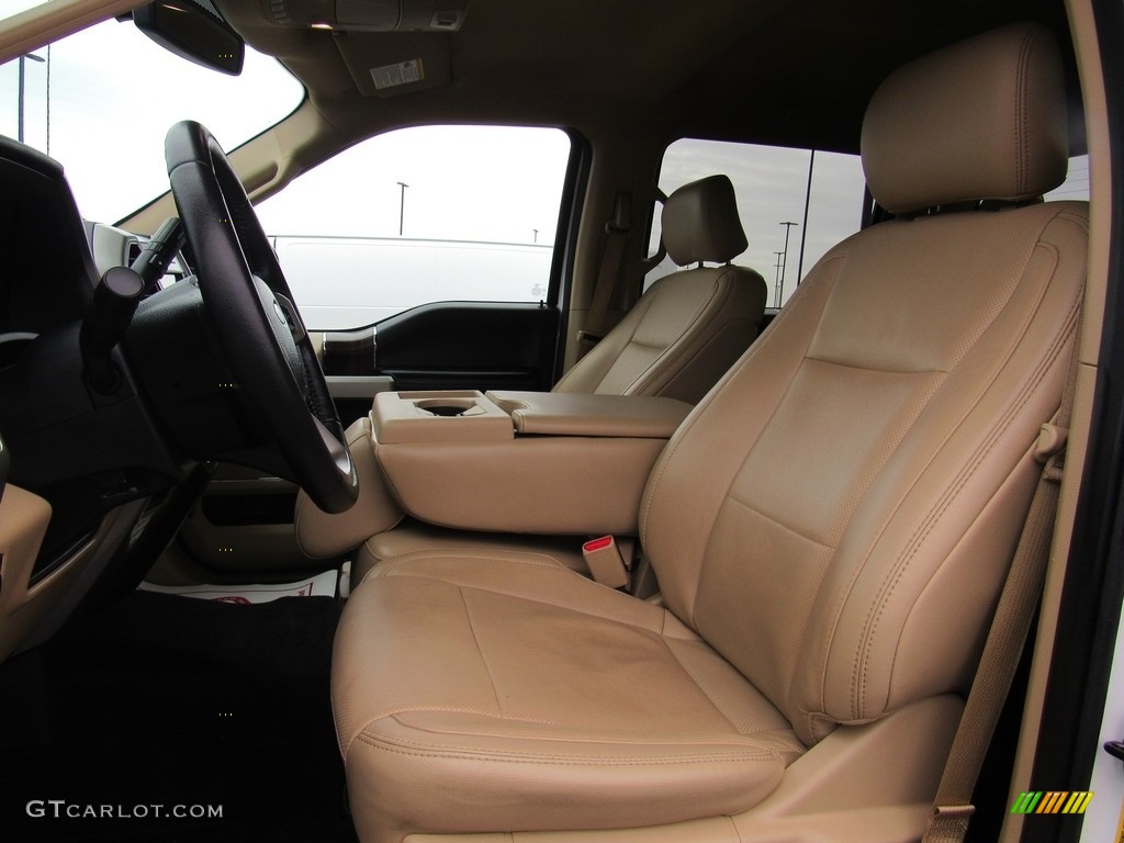 2017 F150 Lariat SuperCrew 4X4 - Oxford White / Light Camel photo #15