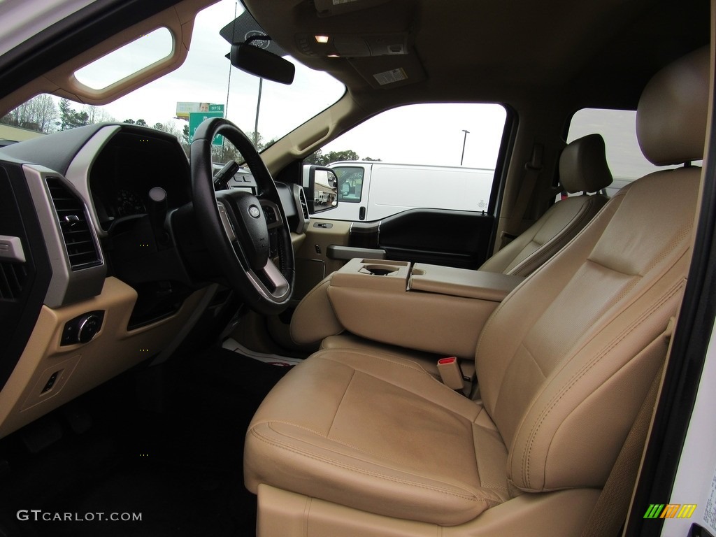 2017 F150 Lariat SuperCrew 4X4 - Oxford White / Light Camel photo #16