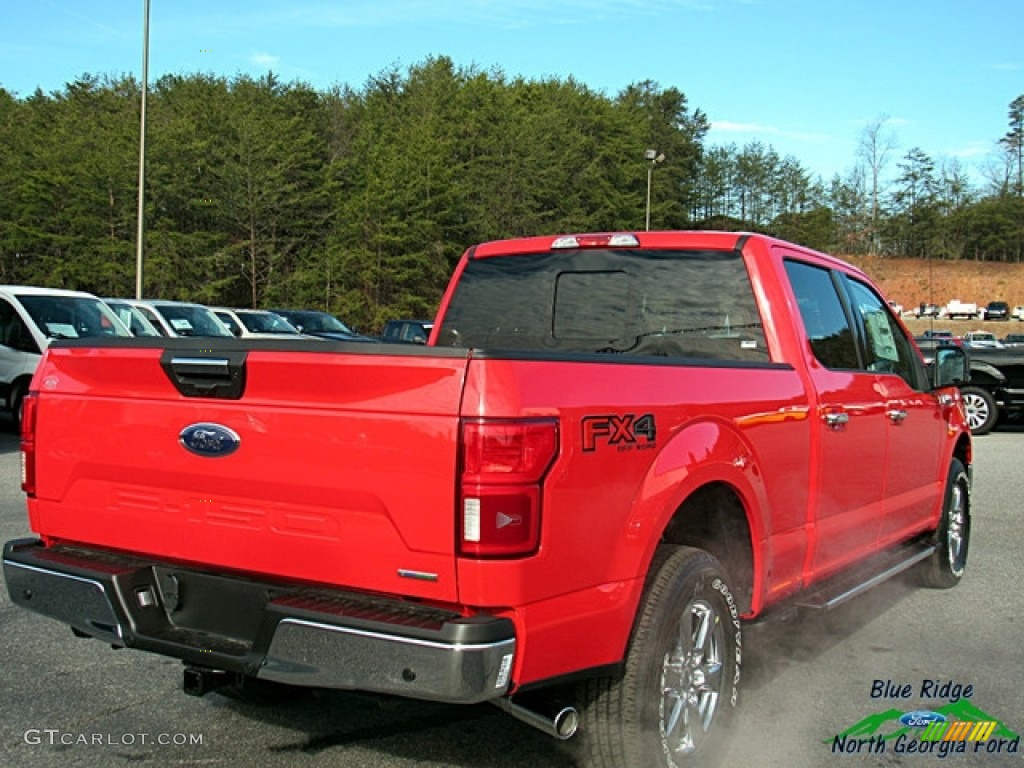 2018 F150 XLT SuperCrew 4x4 - Race Red / Earth Gray photo #5