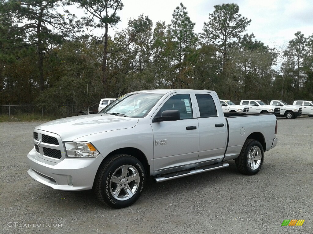 2018 1500 Express Quad Cab - Bright Silver Metallic / Black/Diesel Gray photo #1