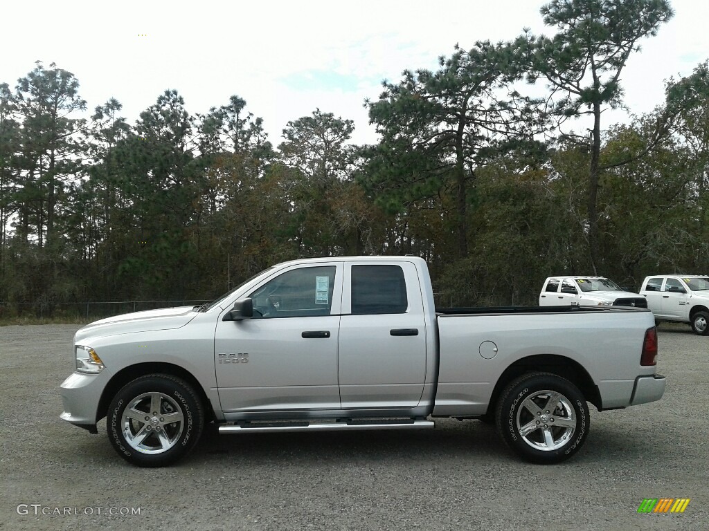 Bright Silver Metallic 2018 Ram 1500 Express Quad Cab Exterior Photo #124620698