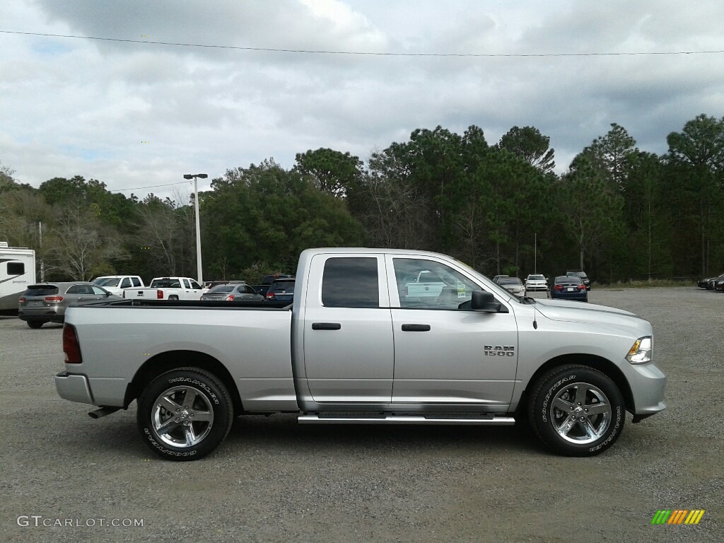 Bright Silver Metallic 2018 Ram 1500 Express Quad Cab Exterior Photo #124620772