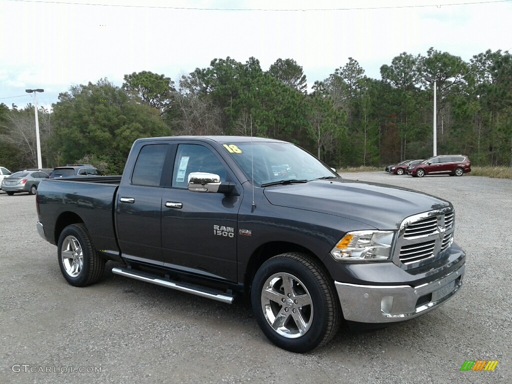 2018 1500 Big Horn Crew Cab - Granite Crystal Metallic / Black/Diesel Gray photo #7