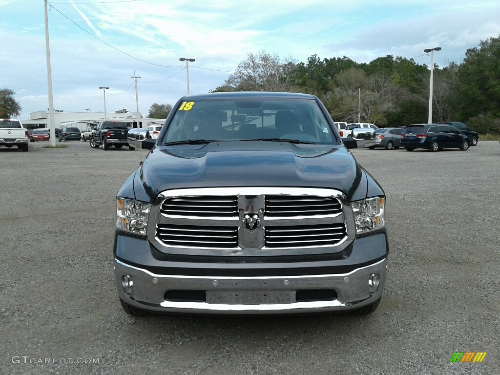 2018 1500 Big Horn Crew Cab - Granite Crystal Metallic / Black/Diesel Gray photo #8