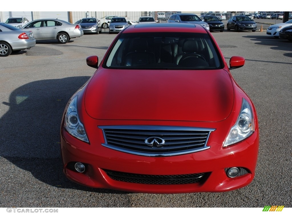 2011 G 37 Journey Sedan - Vibrant Red / Graphite photo #8