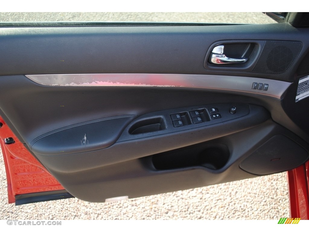 2011 G 37 Journey Sedan - Vibrant Red / Graphite photo #10