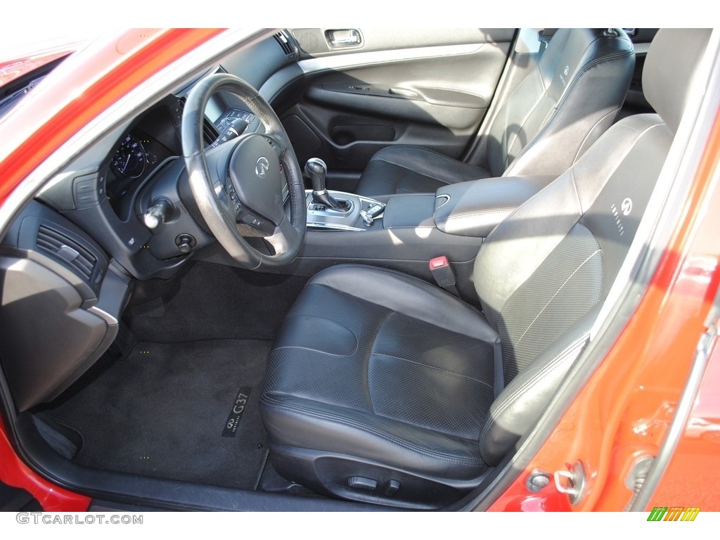 2011 G 37 Journey Sedan - Vibrant Red / Graphite photo #11