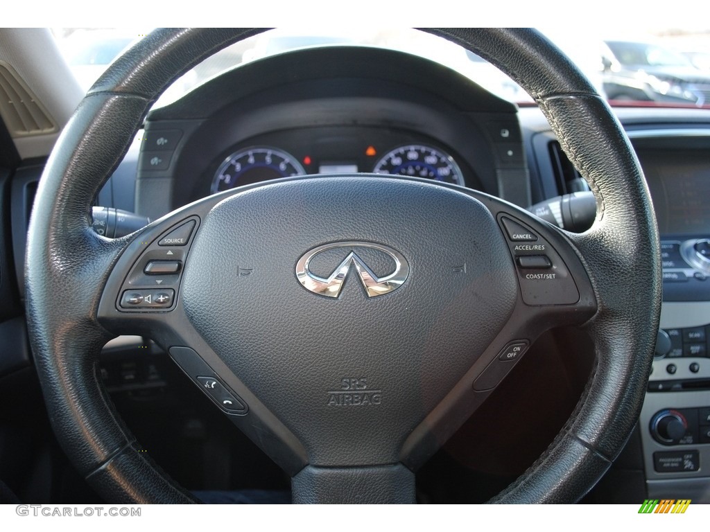 2011 G 37 Journey Sedan - Vibrant Red / Graphite photo #13