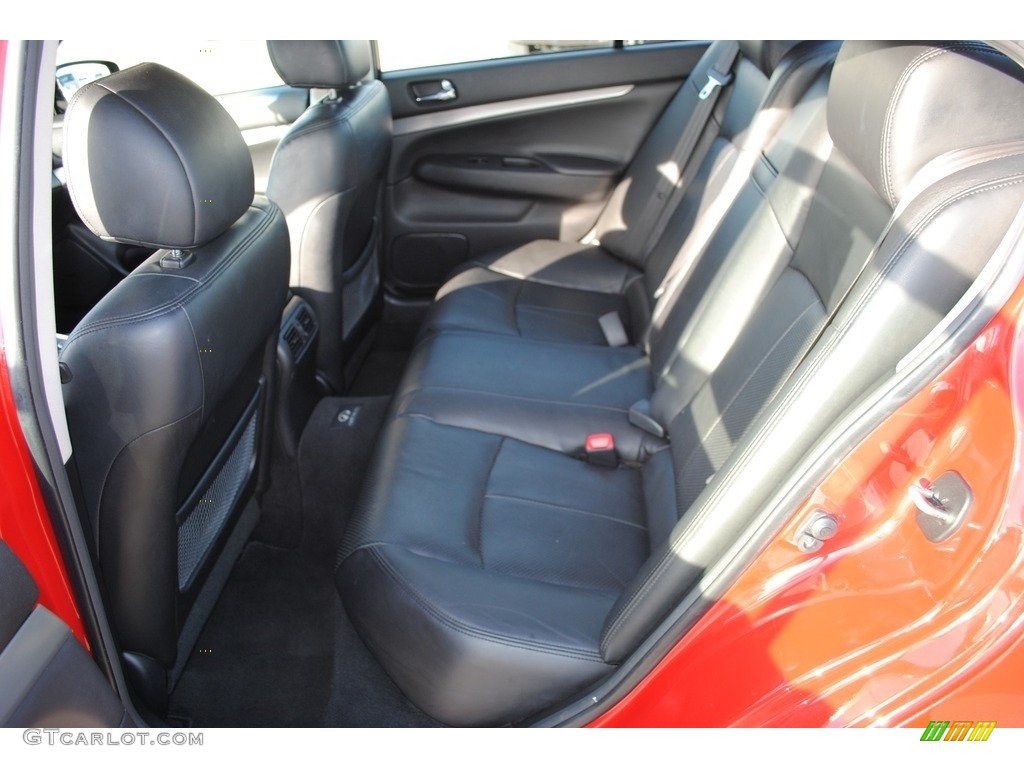 2011 G 37 Journey Sedan - Vibrant Red / Graphite photo #24