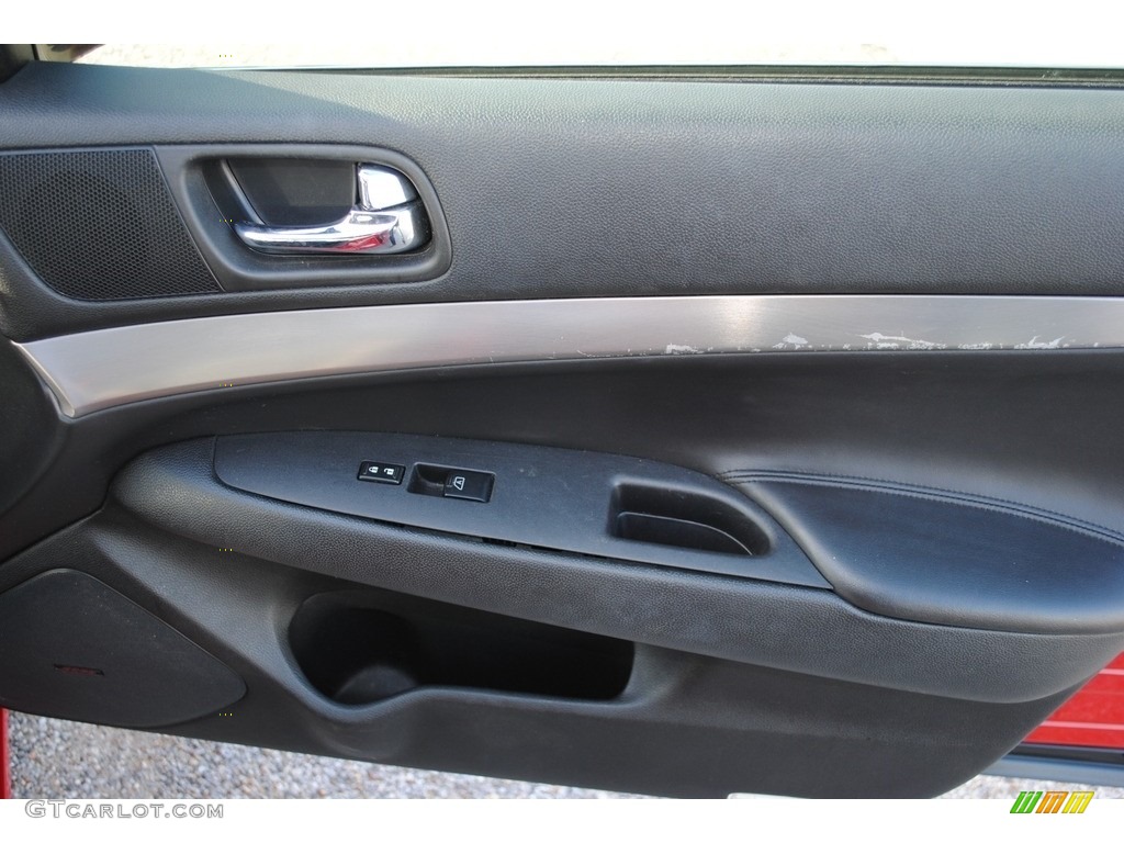 2011 G 37 Journey Sedan - Vibrant Red / Graphite photo #28