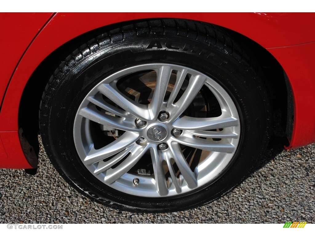 2011 G 37 Journey Sedan - Vibrant Red / Graphite photo #33