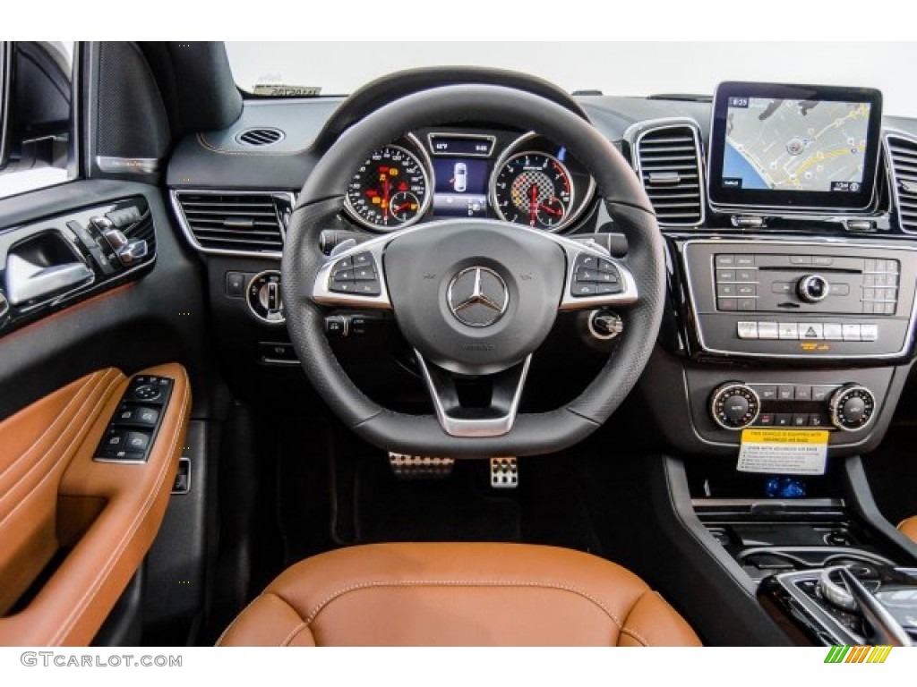 2018 Mercedes-Benz GLE 43 AMG 4Matic Coupe Saddle Brown/Black Dashboard Photo #124623444