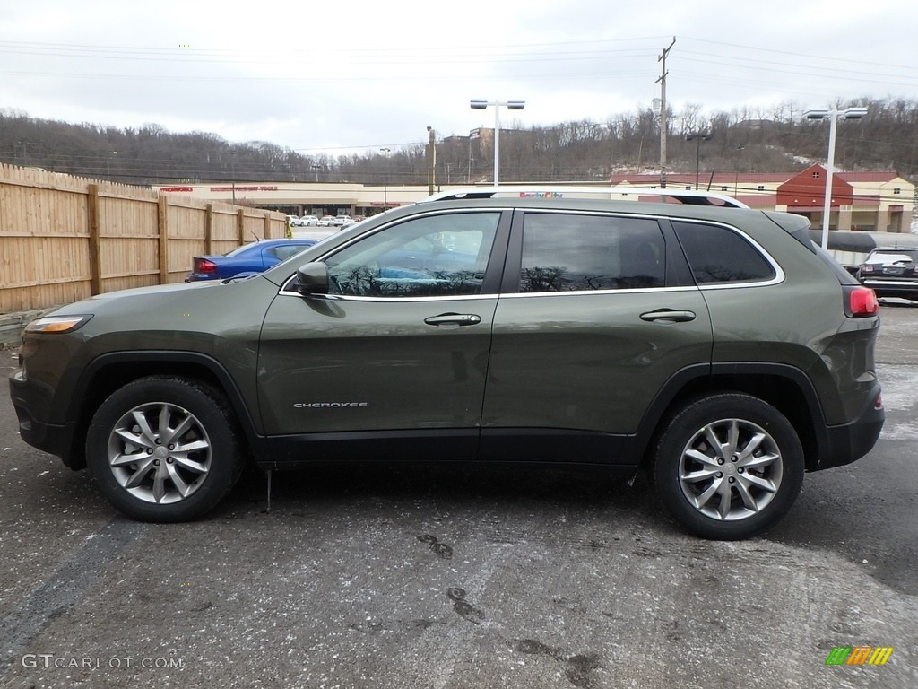 2018 Cherokee Limited 4x4 - Olive Green Pearl / Black photo #2