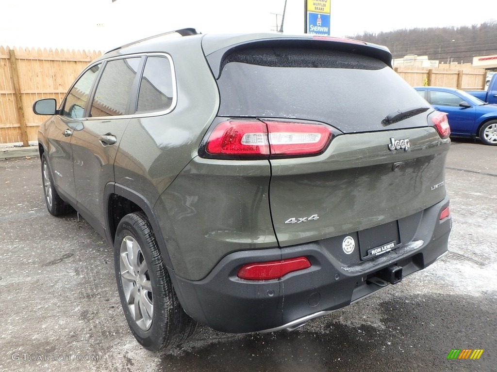 2018 Cherokee Limited 4x4 - Olive Green Pearl / Black photo #3
