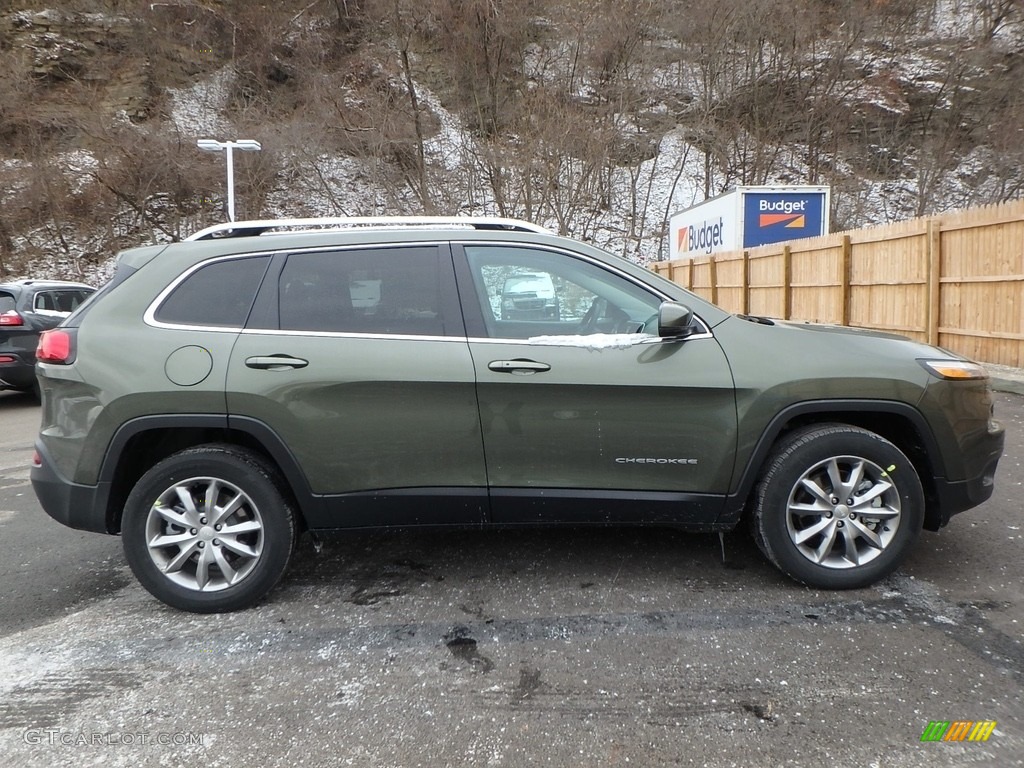 2018 Cherokee Limited 4x4 - Olive Green Pearl / Black photo #6