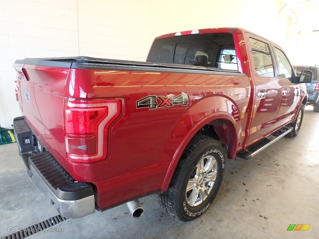 2017 F150 Lariat SuperCrew 4X4 - Ruby Red / Black photo #2