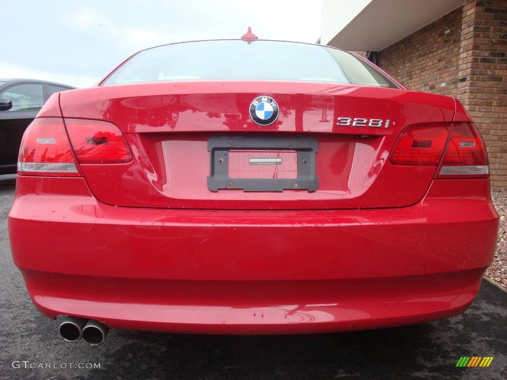 2007 3 Series 328i Coupe - Crimson Red / Cream Beige photo #6