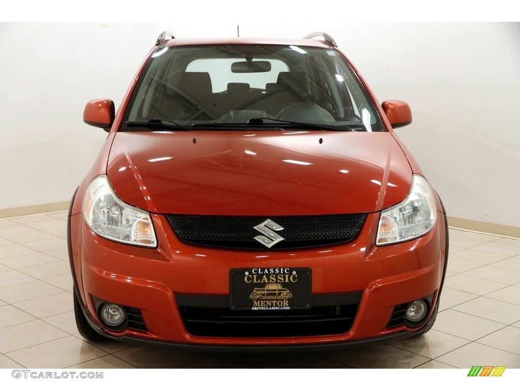 2009 SX4 Crossover Touring AWD - Sunlight Copper Metallic / Black photo #2