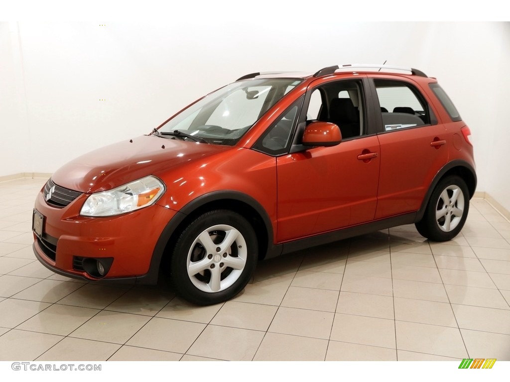 2009 SX4 Crossover Touring AWD - Sunlight Copper Metallic / Black photo #3