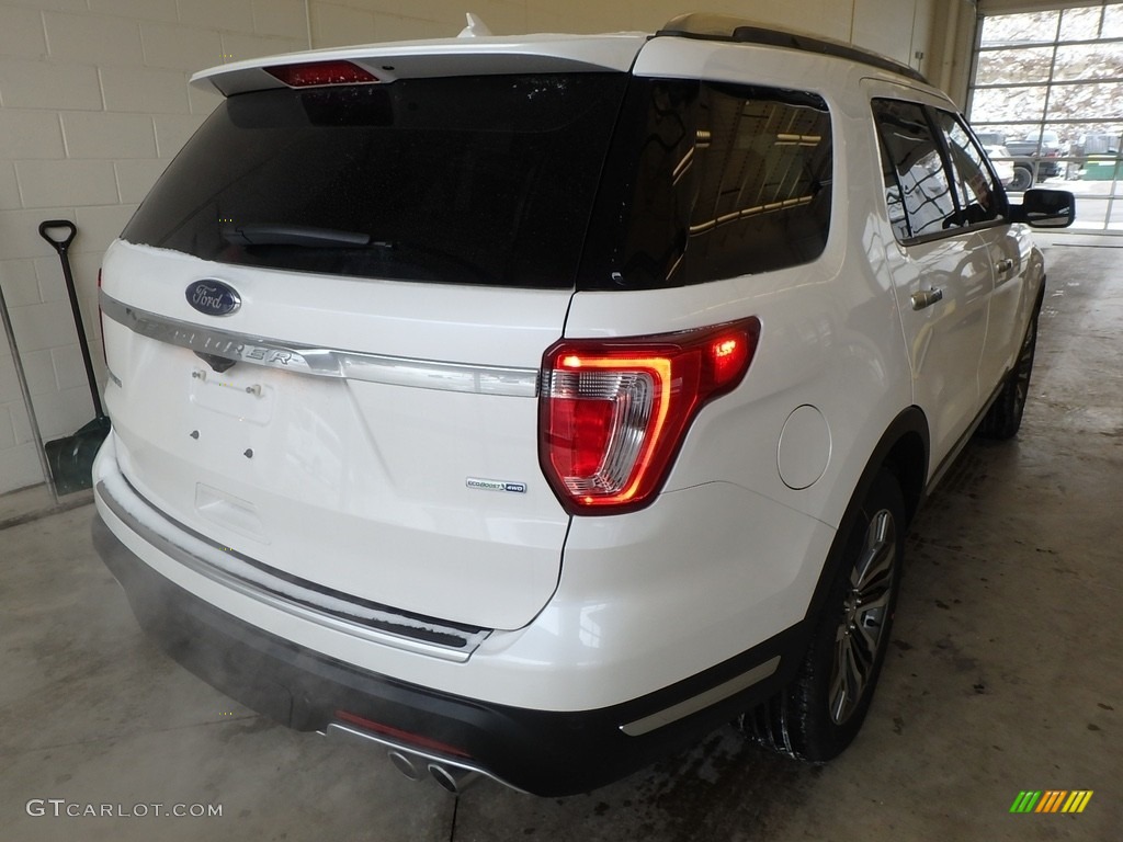 2018 Explorer Platinum 4WD - White Platinum / Ebony Black photo #2