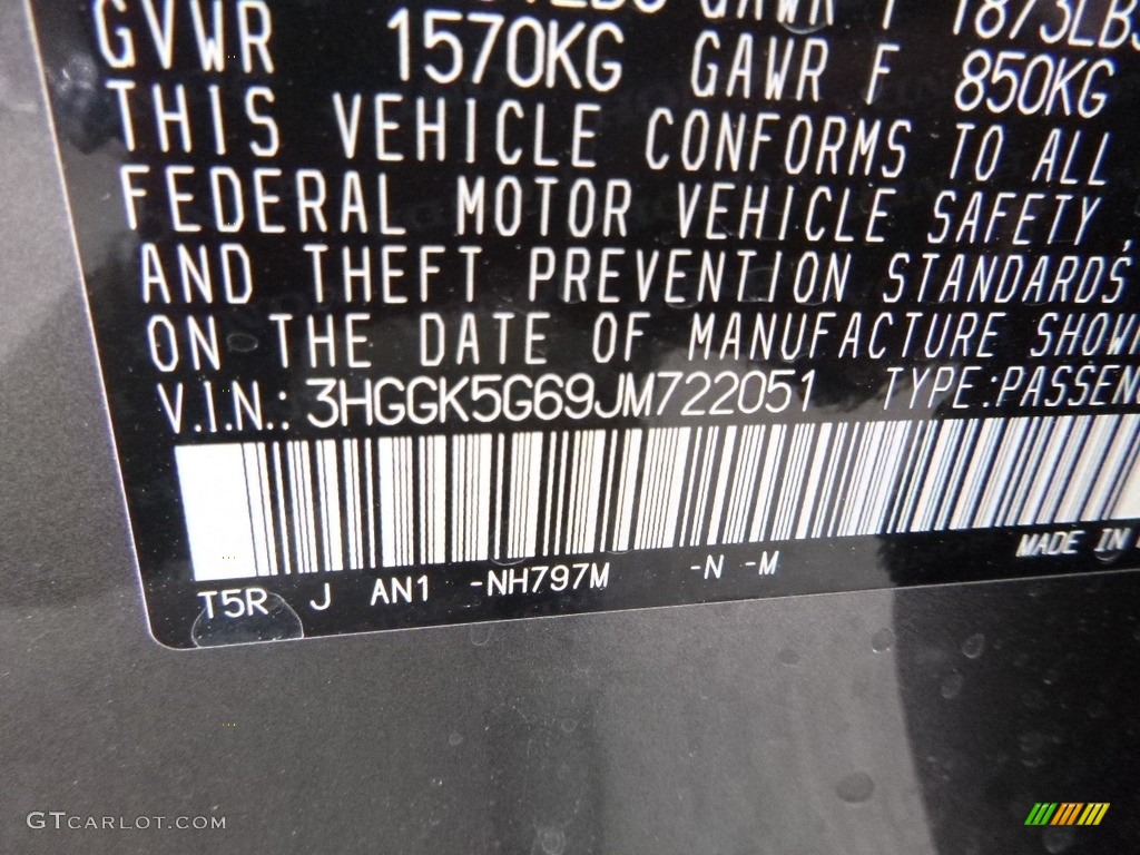 2018 Fit Color Code NH797M for Modern Steel Metallic Photo #124632232