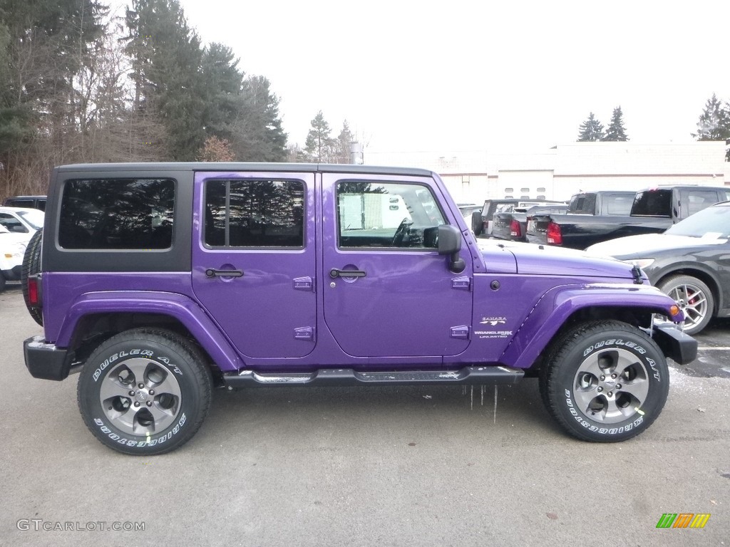 Xtreme Purple Pearl 2018 Jeep Wrangler Unlimited Sahara 4x4 Exterior Photo #124636060