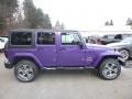 2018 Xtreme Purple Pearl Jeep Wrangler Unlimited Sahara 4x4  photo #4